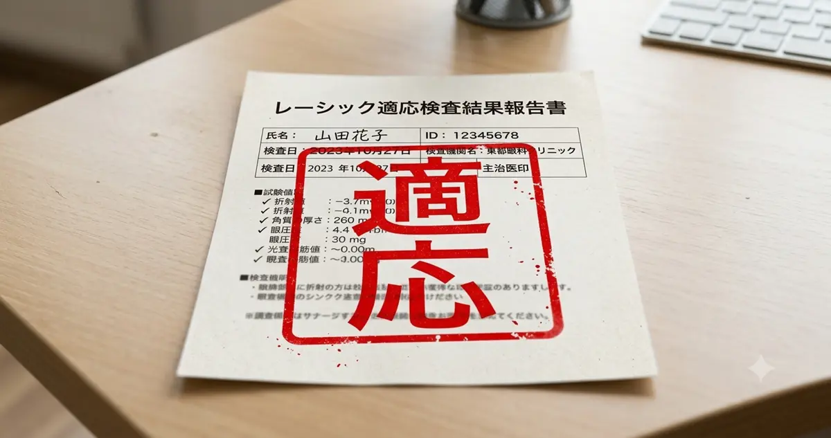 レーシック適応、とは言われたものの